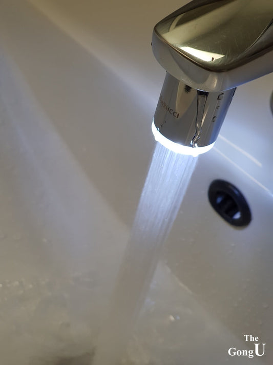 A-pure-white-colored-tap